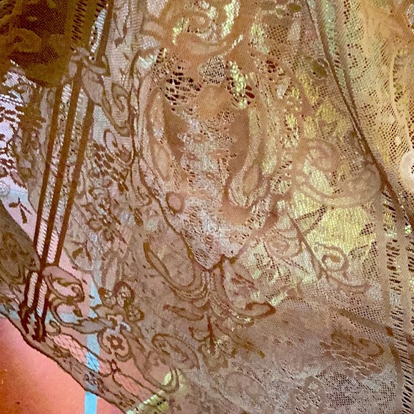 New never worn xxl lace skirt gorgeous  in coffee color - Picture 9 of 10